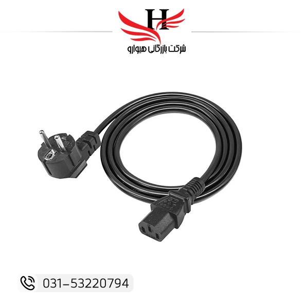 کابل برق پاور ایکس پی XP-3M سه متری مناسب کیس کامپیوتر، مانیتور و تجهیزات اداری